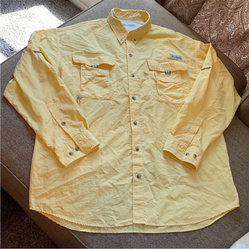 Columbia Omni shade button down shirt men’s sz Lg